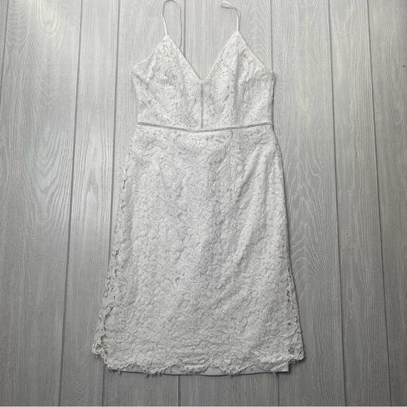 ASTR The Label Women's White Lace Cocktail Sheath Dress Size Medium - Picture 1 of 8